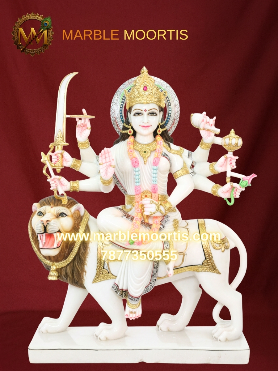 Durga Marble Murti — Design 2