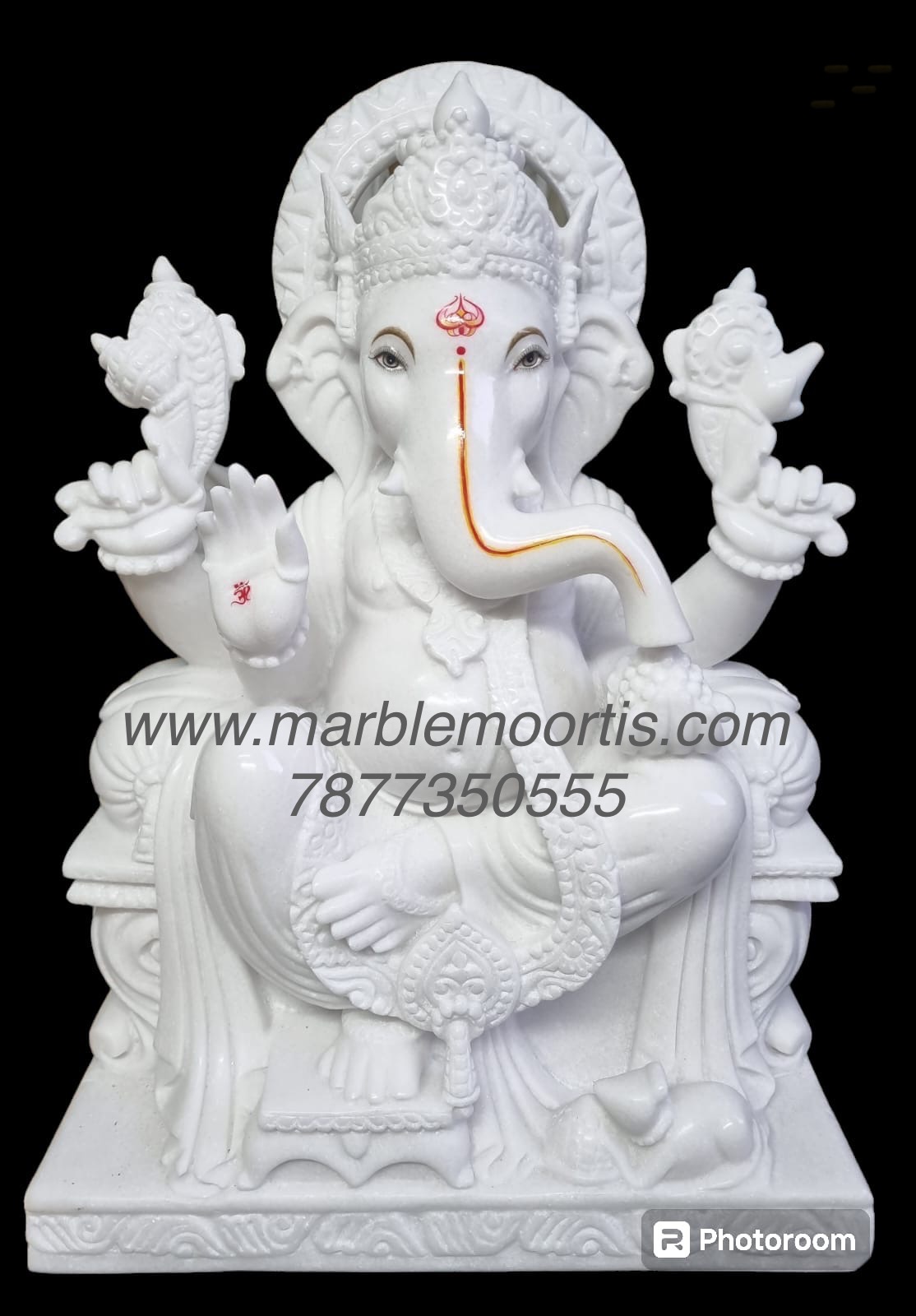 Ganesh Marble Murti — 2 Feet Ganesha Marble Statue