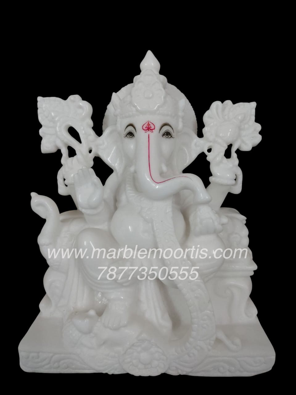 Ganesh Marble Murti — Anjaneya Marble Statue