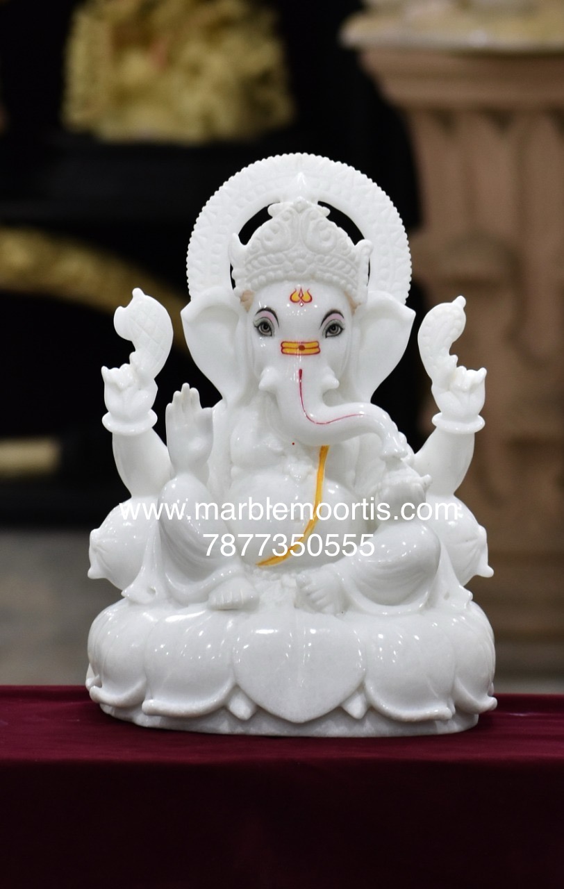 Ganesh Marble Murti — Marble Ganesha Statue