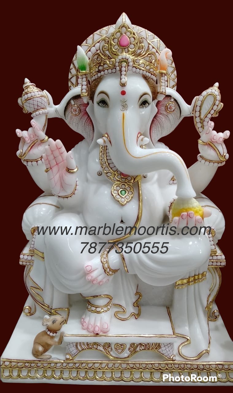 Ganesh Marble Murti — Vinayaka Marble Statue