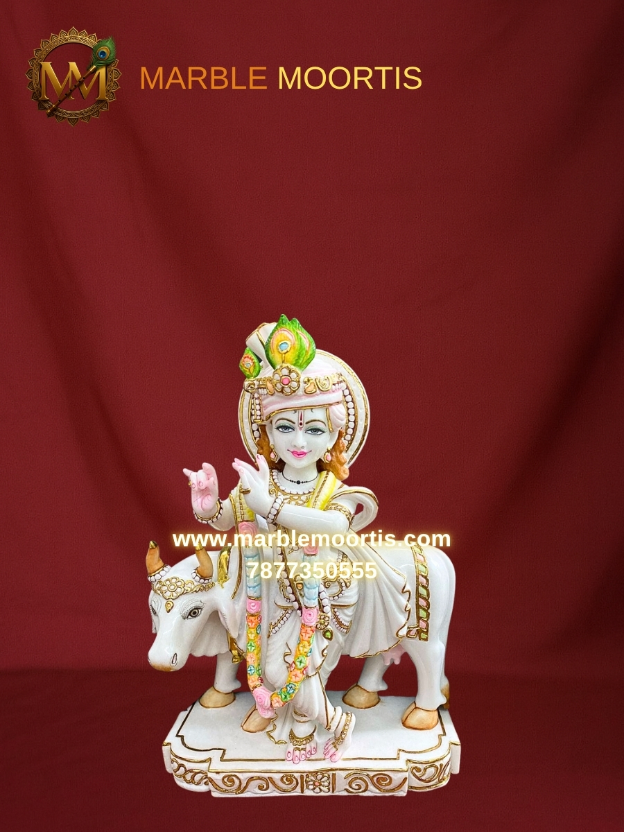 Gau Gopal Marble Murti — Gau Gopal Marble Statue