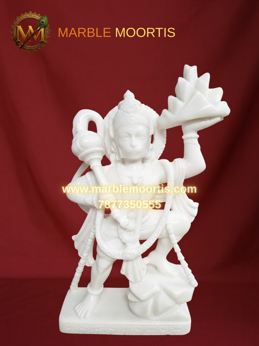Hanuman Marble Murti — Design 10