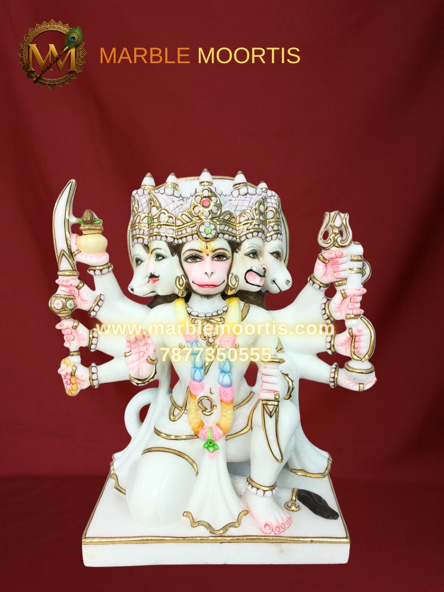 Hanuman Marble Murti — Design 11
