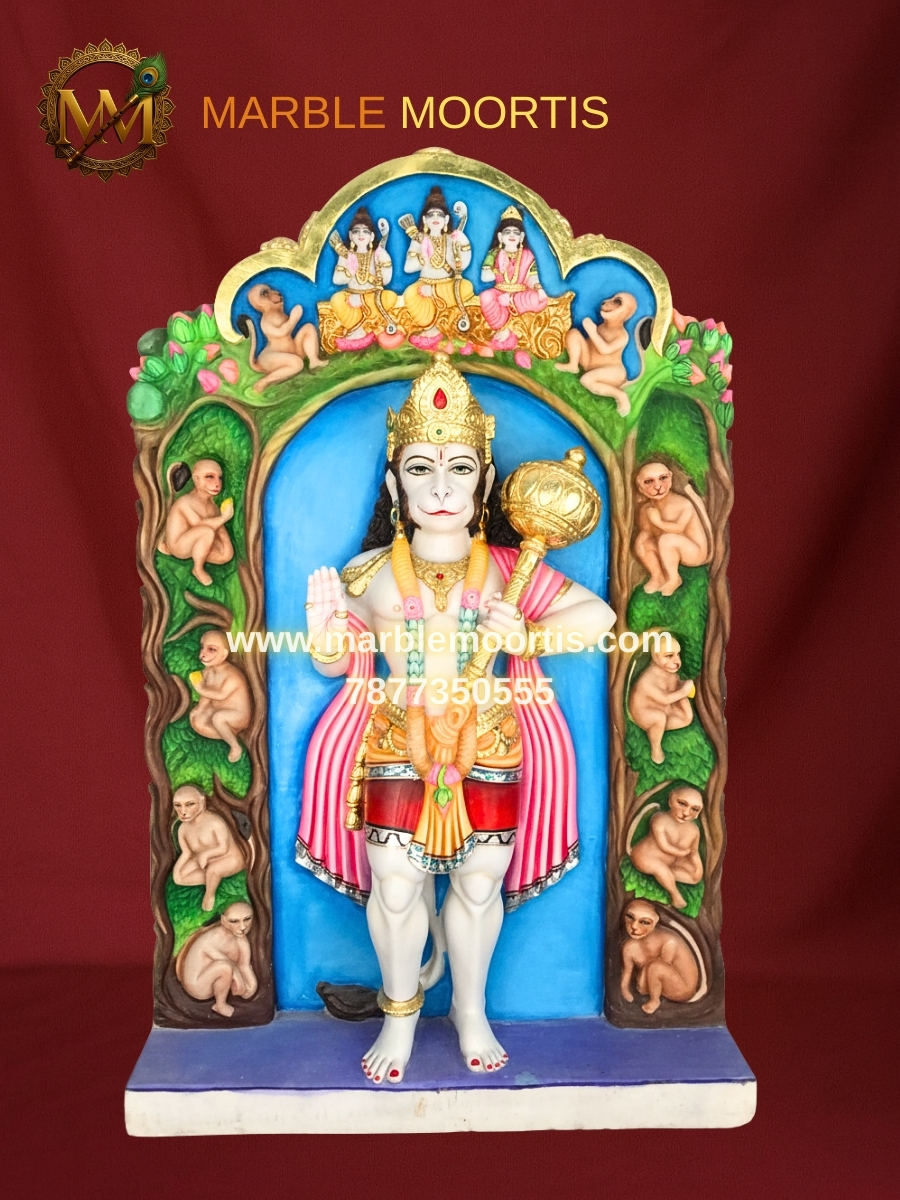 Hanuman Marble Murti — Design 16