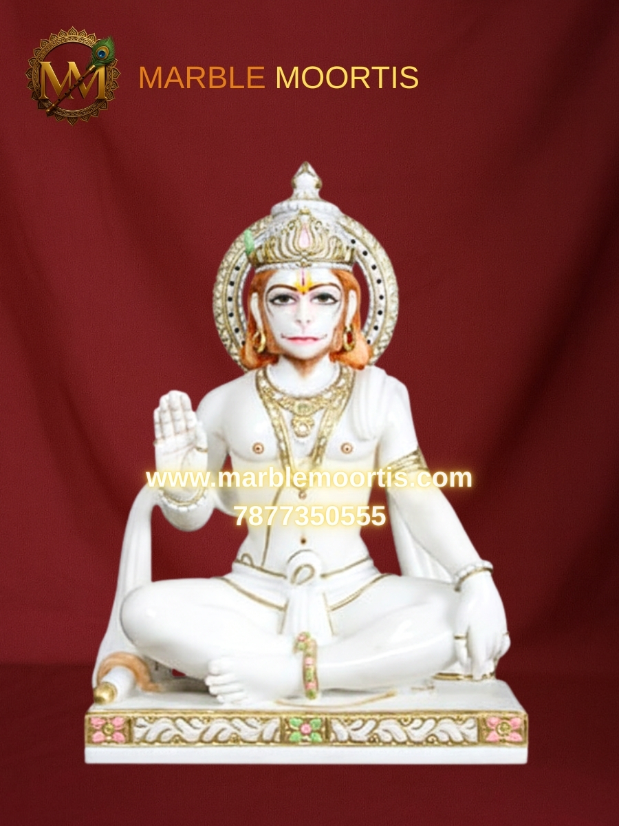 Hanuman Marble Murti — Design 2