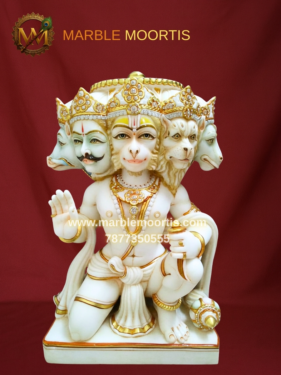 Hanuman Marble Murti — Design 25