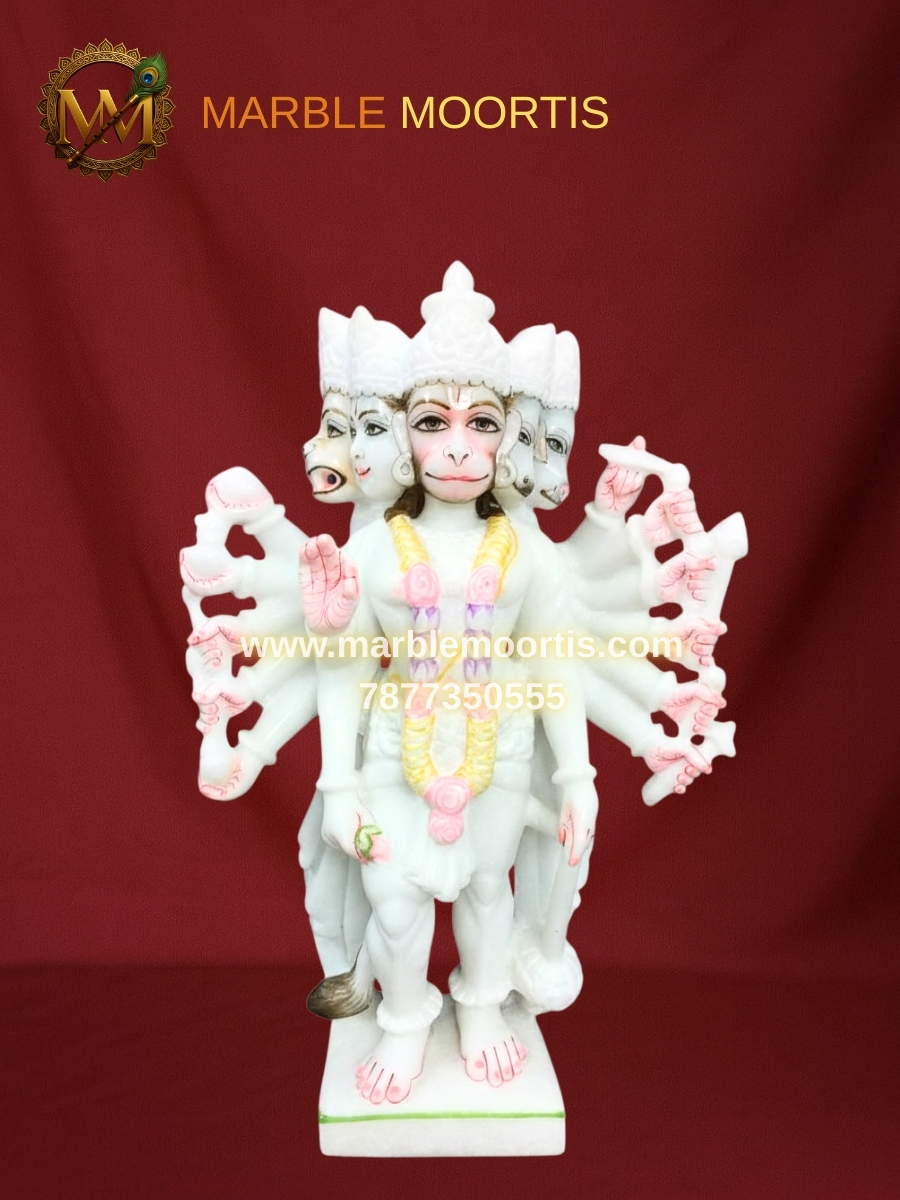 Hanuman Marble Murti — Design 28