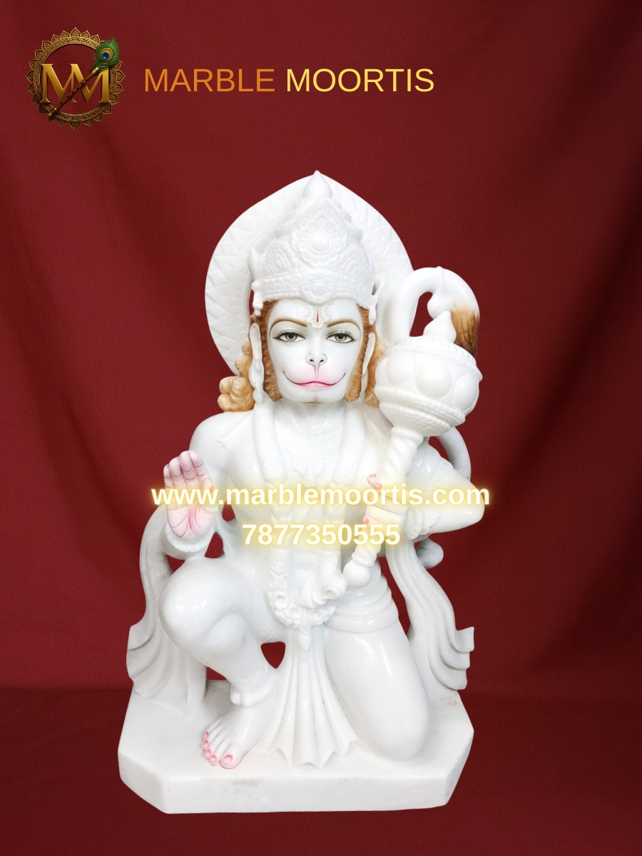 Hanuman Marble Murti — Design 3