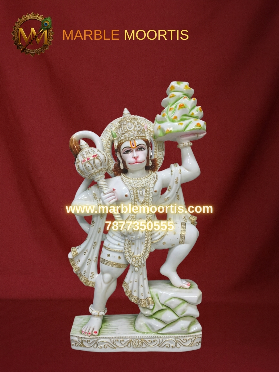 Hanuman Marble Murti — Design 4