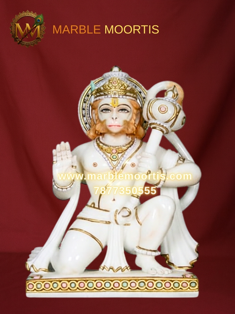 Hanuman Marble Murti — Design 5