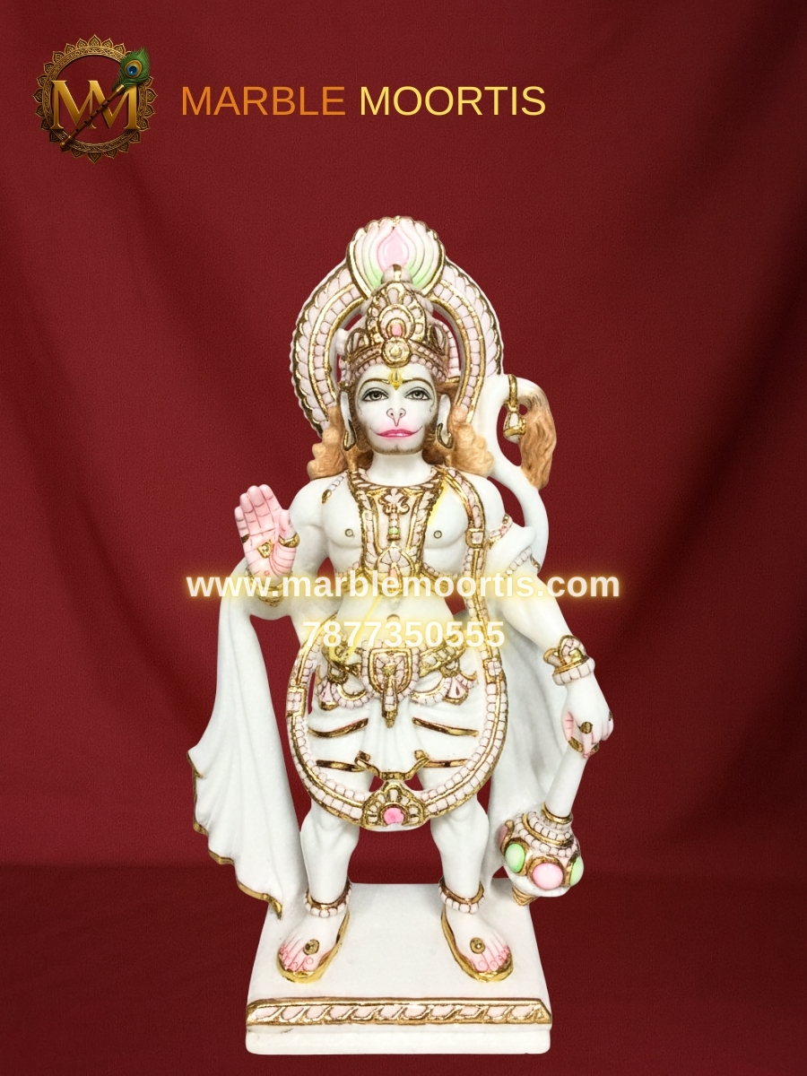 Hanuman Marble Murti — Design 8