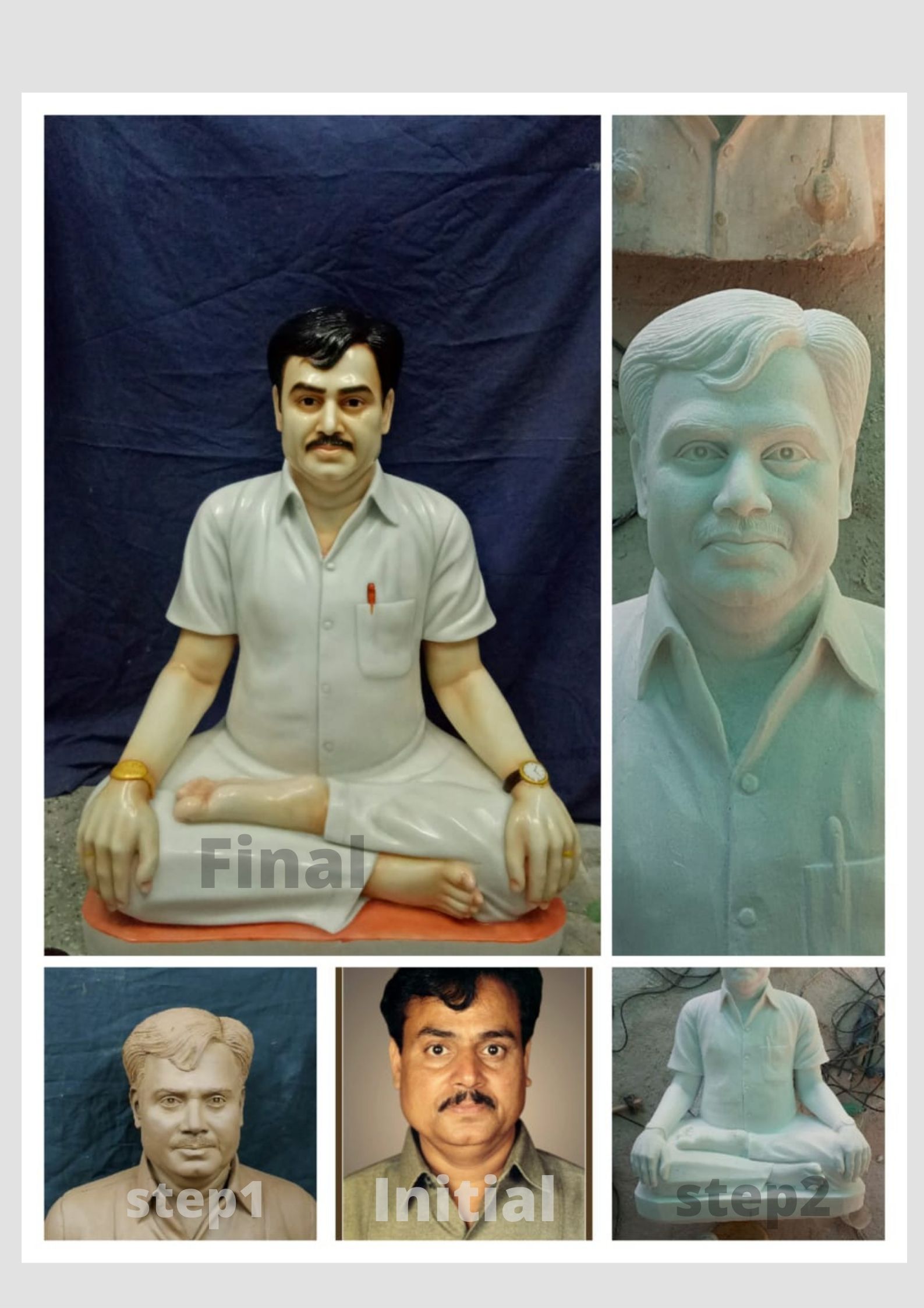 Marble Figurative Sculpture — Portrait Statue, Jaipur