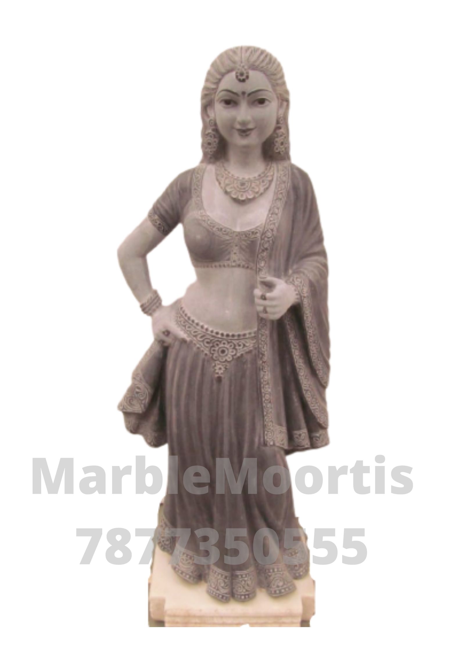 Contemporary Marble Art Piece — Hand Carved