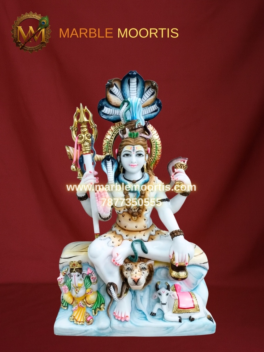 Shiva Marble Murti — Design 3