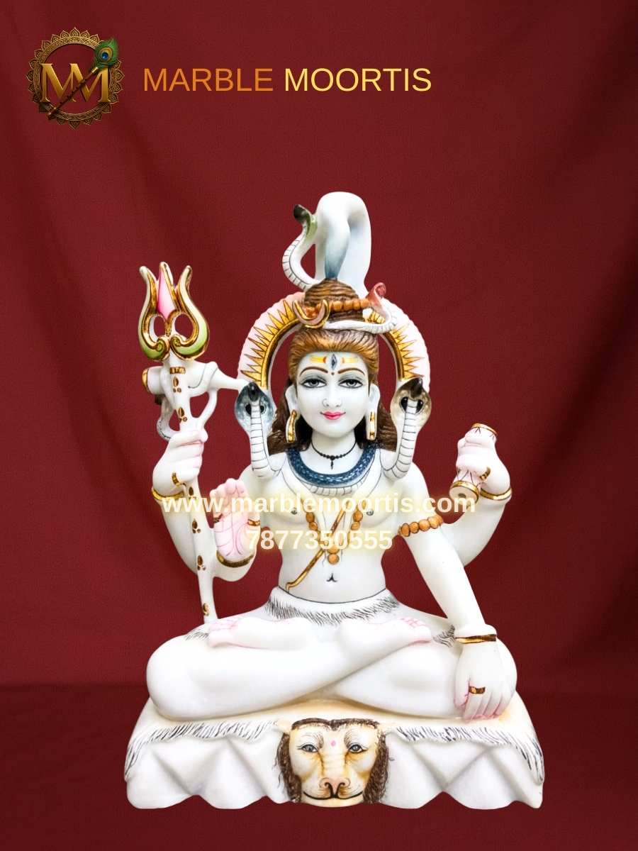 Shiva Marble Murti — Design 4