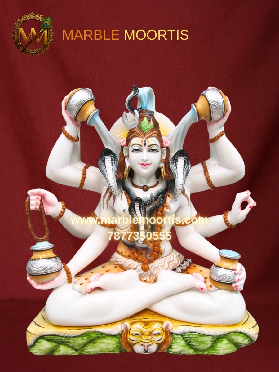 Shiva Marble Murti — Design 7