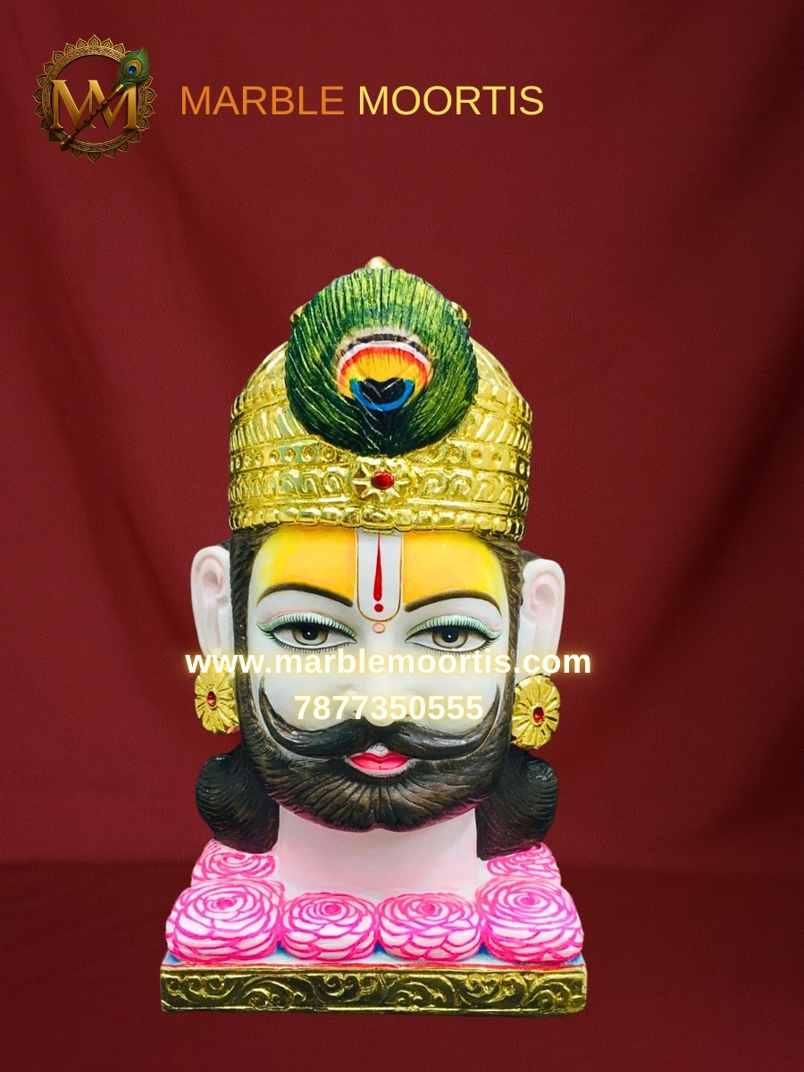 Khatu Shyam Marble Murti — Hare Ke Sahare Marble Murti