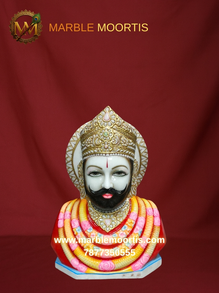Khatu Shyam Marble Murti — Shyam Baba Idol