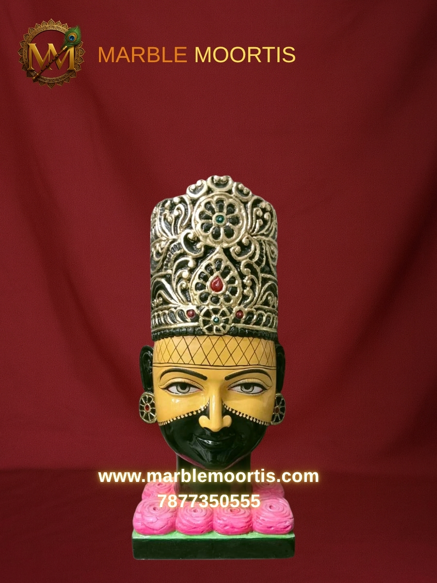 Khatu Shyam Marble Murti — Shyam Baba Marble Idol