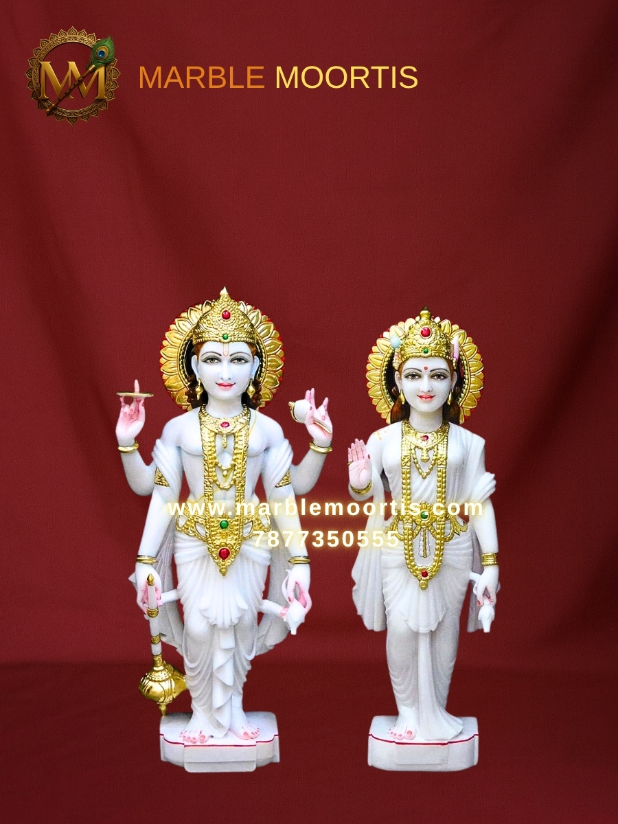 Vishnu Laxmi Marble Murti — Laxmi Marble Deity