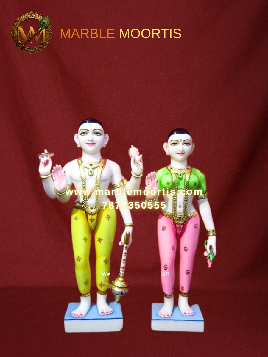 Vishnu Laxmi Marble Murti — Laxmi Marble Murti Idol