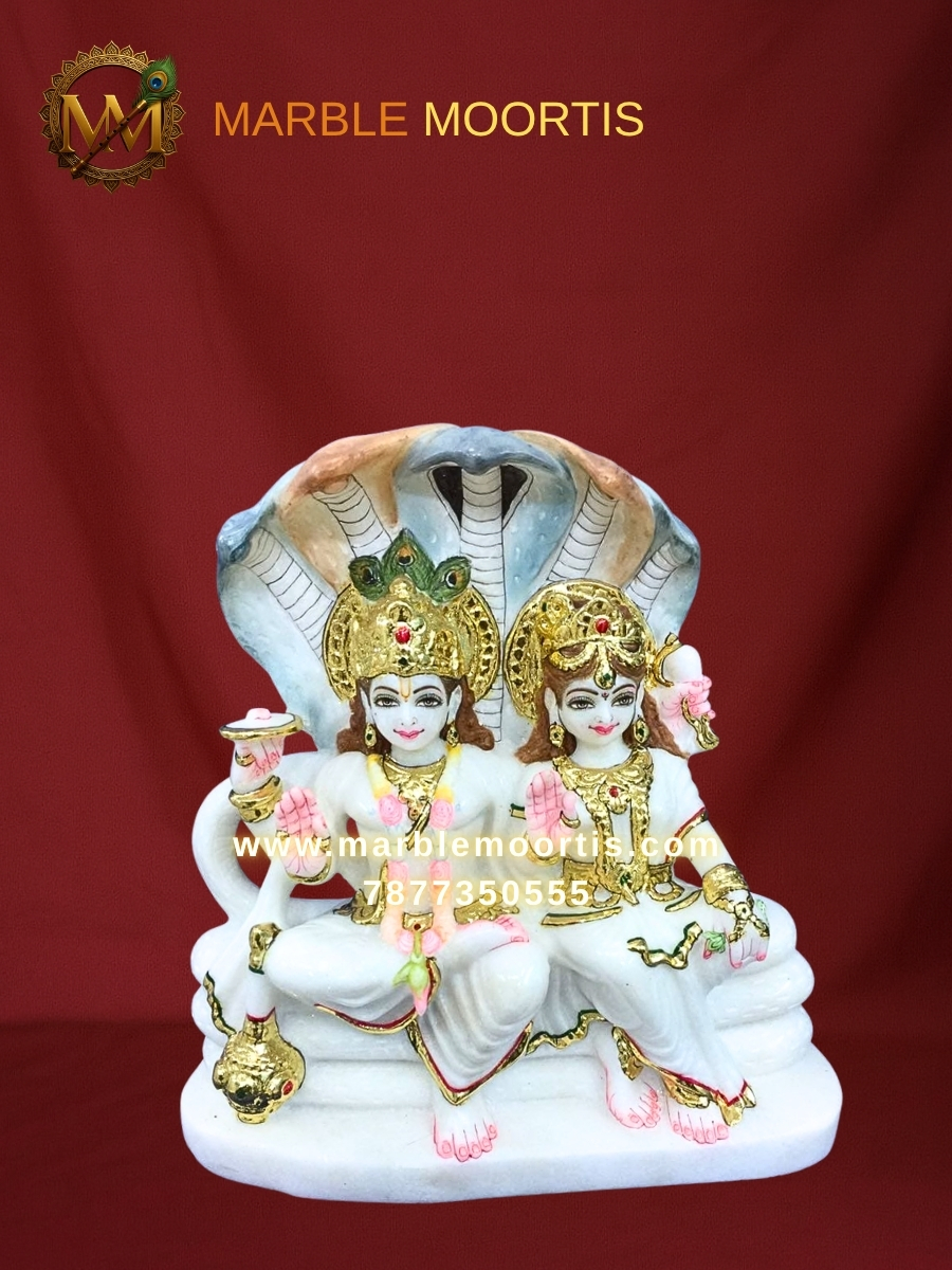 Vishnu Laxmi Marble Murti — Laxmi Marble Murti