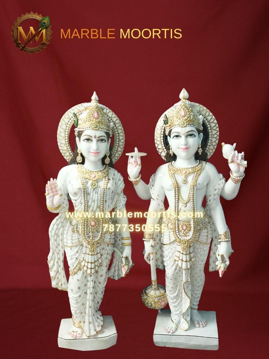 Vishnu Laxmi Marble Murti — Laxmi Statue