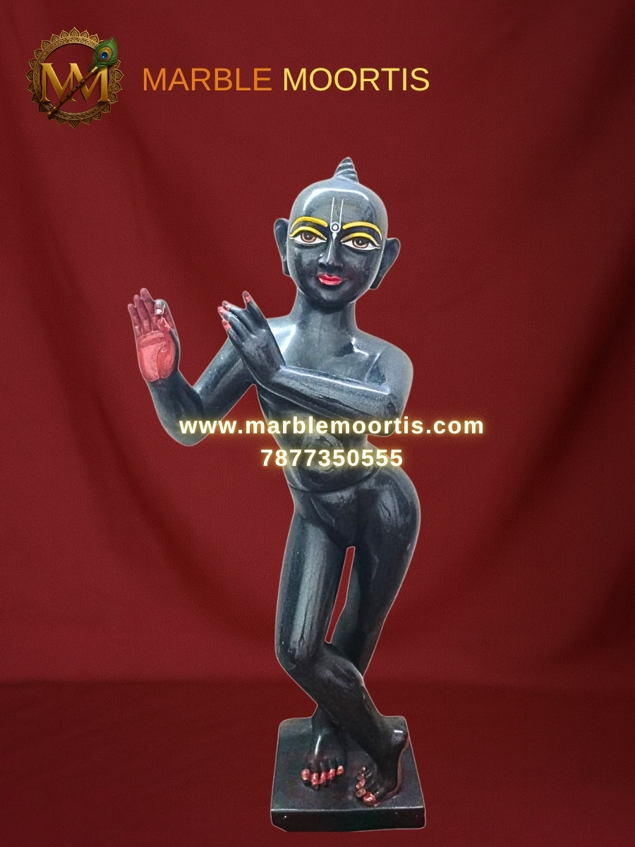Radha Krishna Marble Murti — Design 54