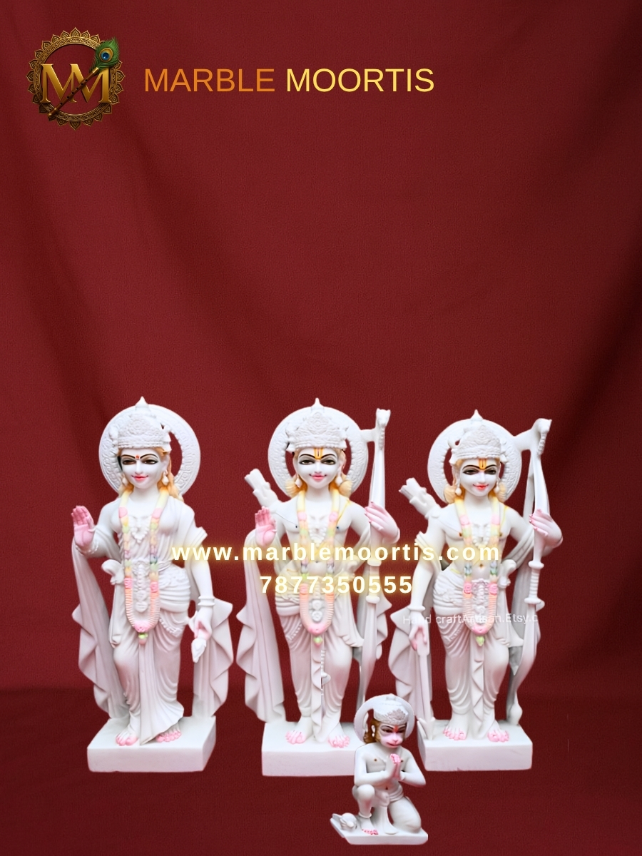 Ram Darbar Marble Murti — Design 1