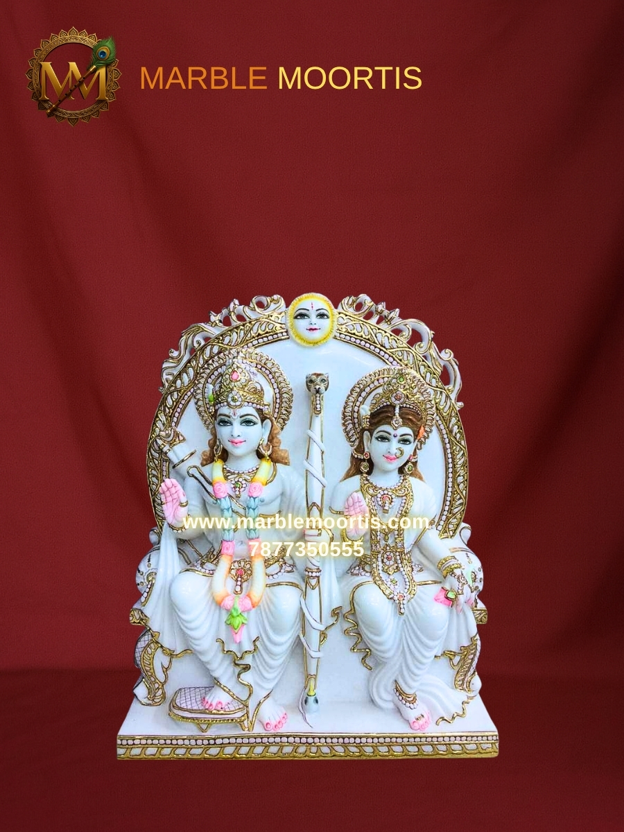 Ram Darbar Marble Murti — Design 11