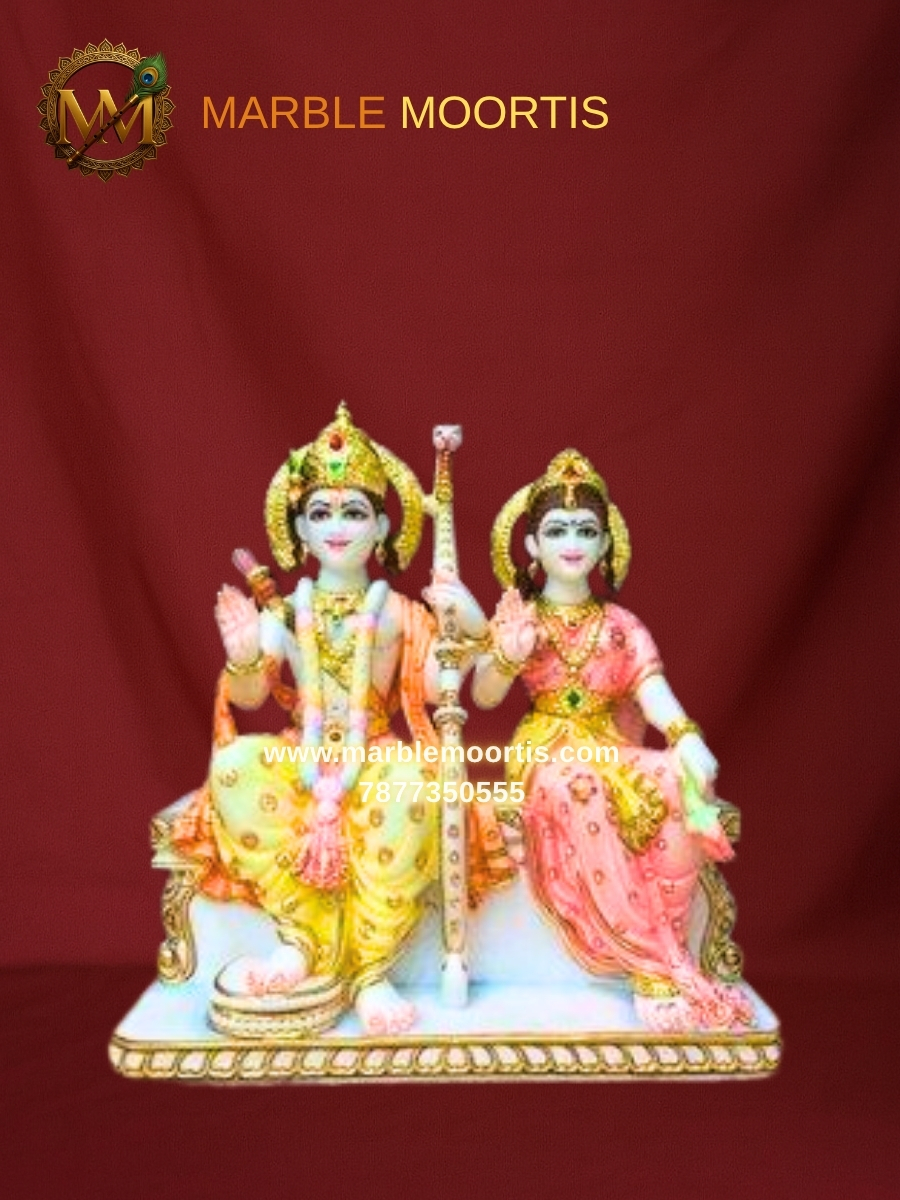 Ram Darbar Marble Murti — Design 12