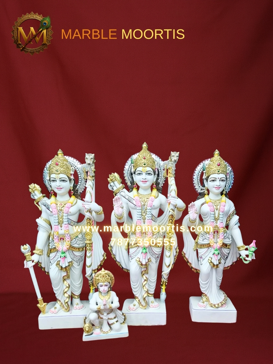 Ram Darbar Marble Murti — Design 2