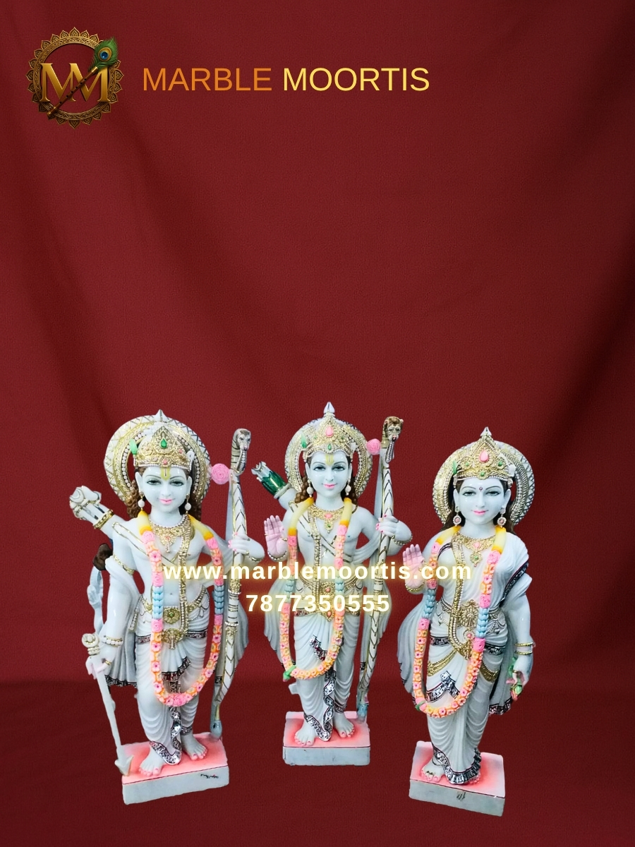 Ram Darbar Marble Murti — Design 22
