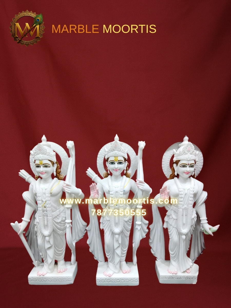 Ram Darbar Marble Murti — Design 3