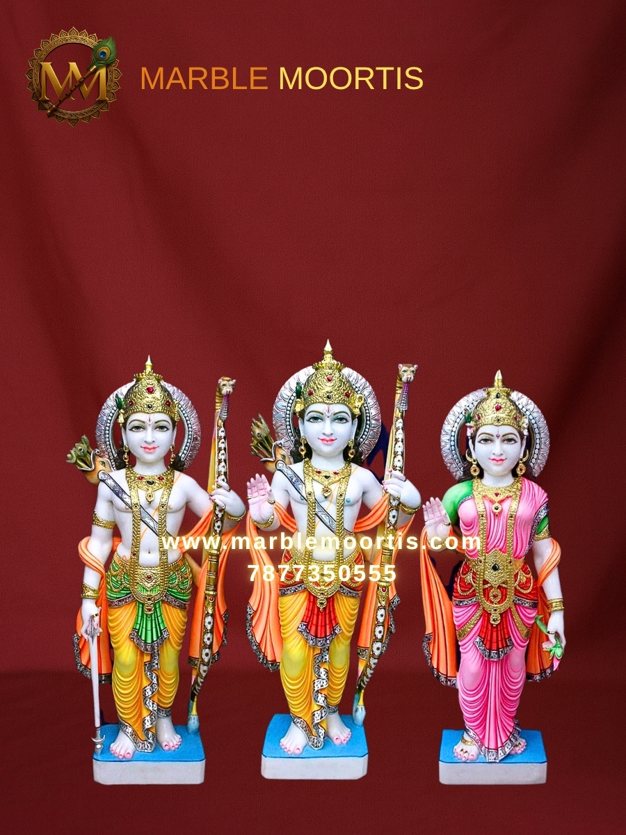 Ram Darbar Marble Murti — Design 4