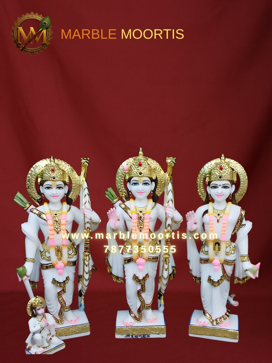 Ram Darbar Marble Murti — Design 5
