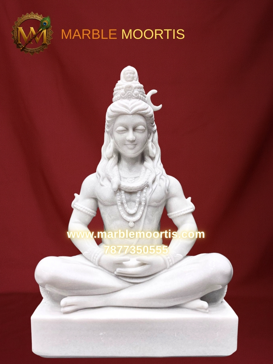 Shiv Parvati Marble Murti — Parwati Mata Ji 05