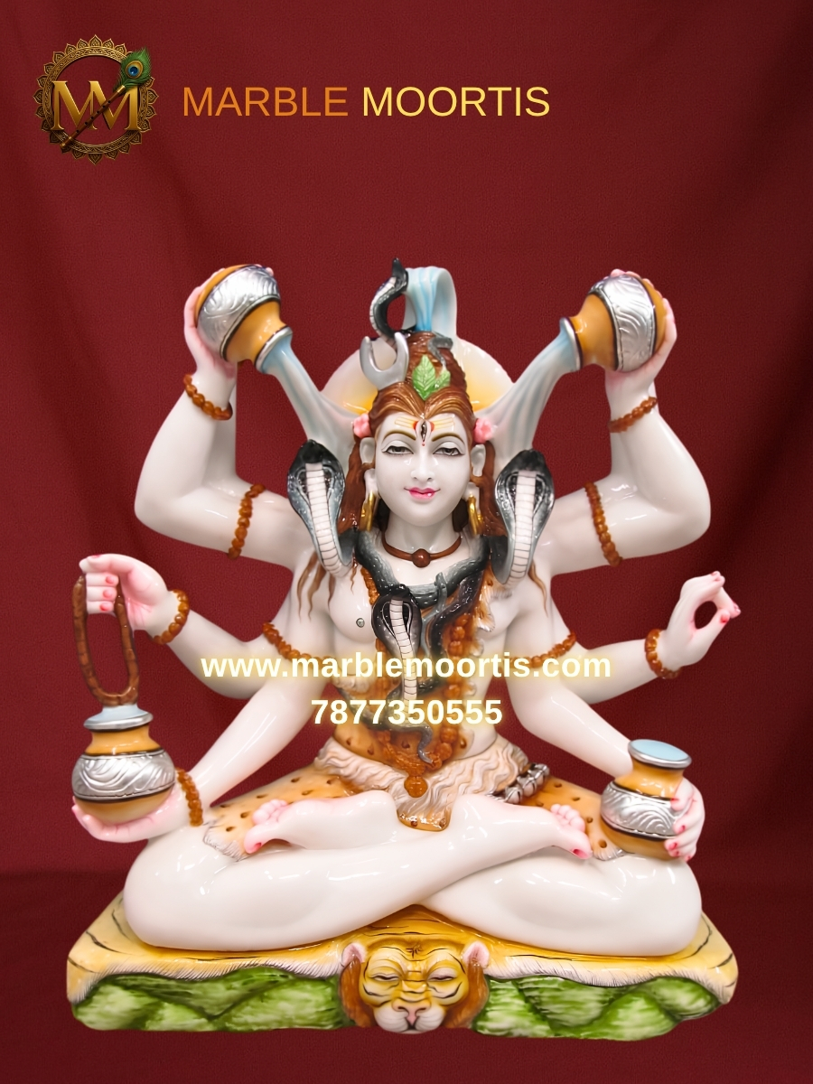 Shiv Parvati Marble Murti — Parwati Mata Ji 11