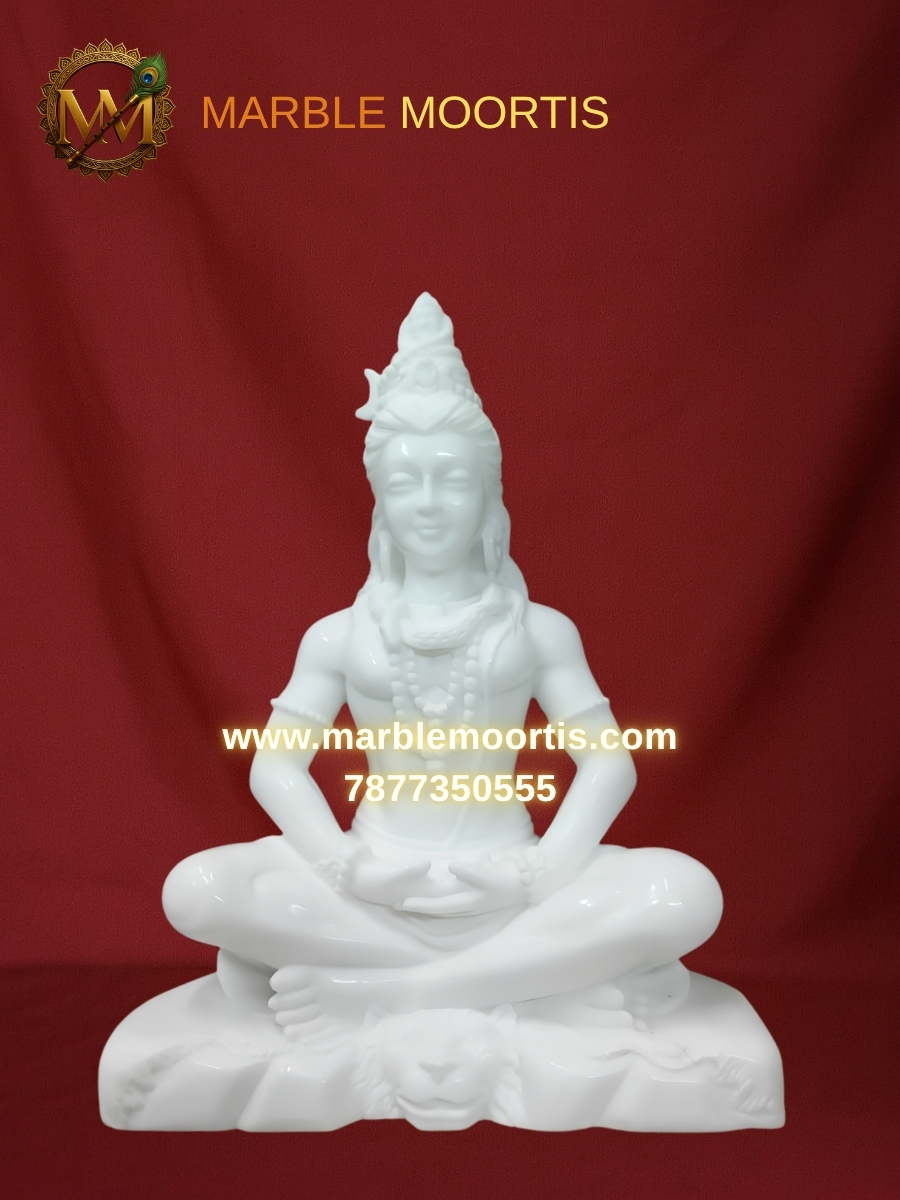 Shiv Parvati Marble Murti — Parwati Mata Ji 13