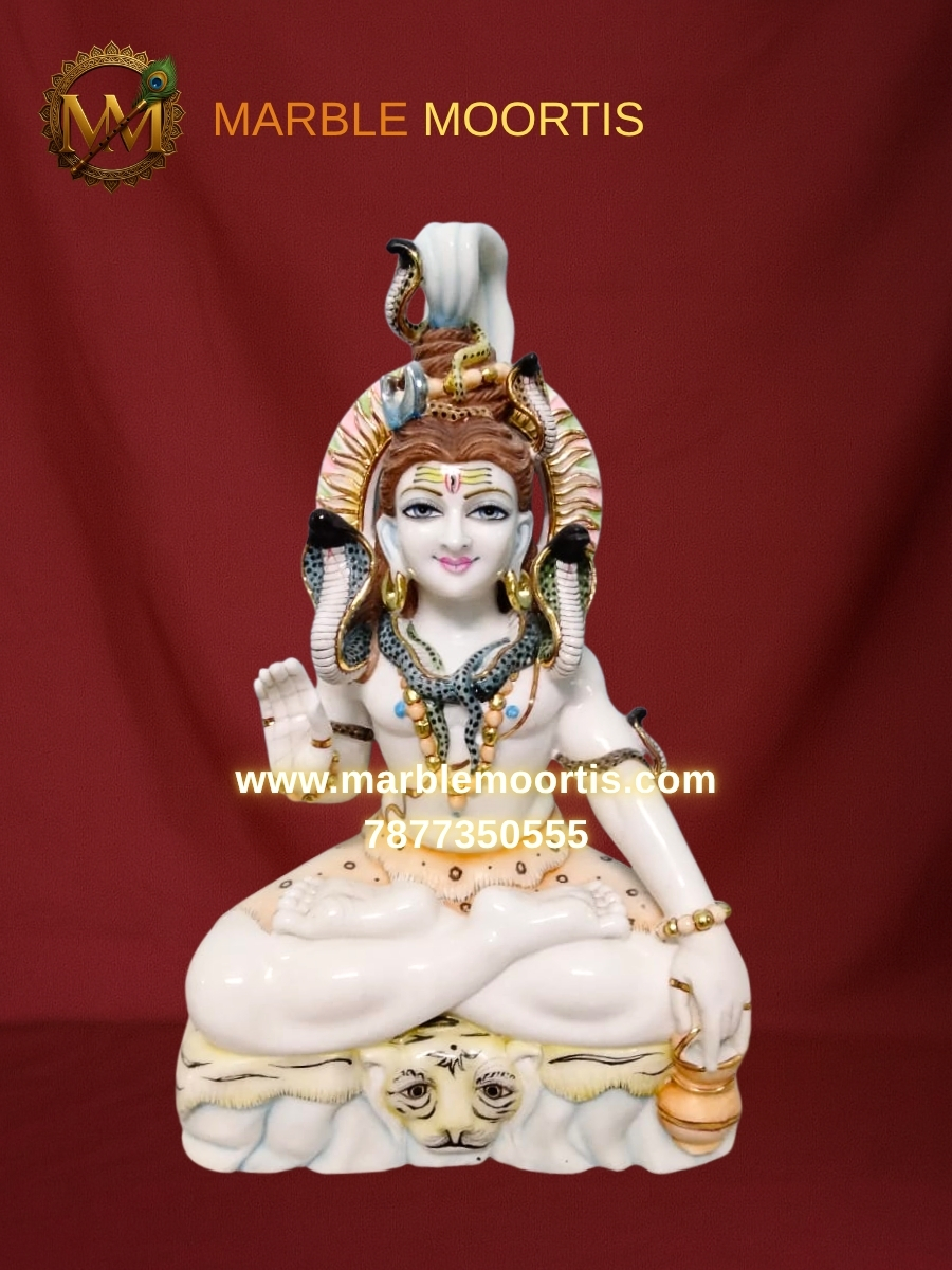 Shiv Parvati Marble Murti — Parwati Mata Ji 16