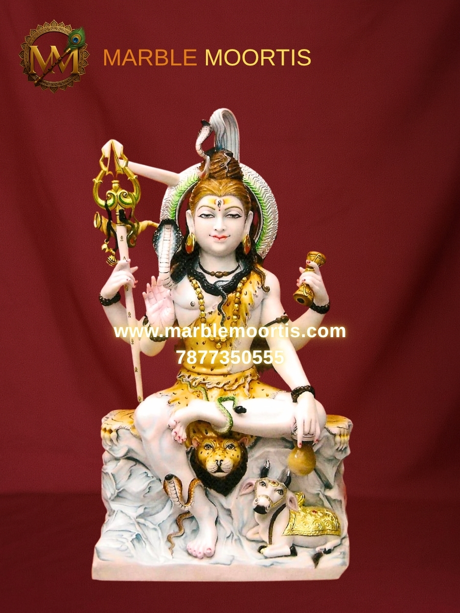 Shiv Parvati Marble Murti — Parwati Mata Ji 19