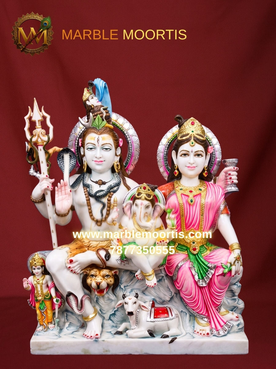 Shiv Parvati Marble Murti — Parwati Mata Ji 22